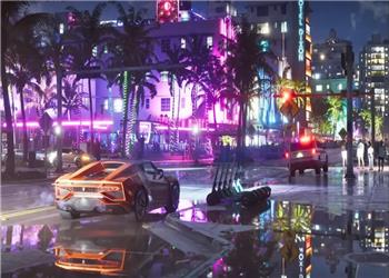نمایش نورپردازی خیرهکننده در تصاویر جدید بازی GTA 6